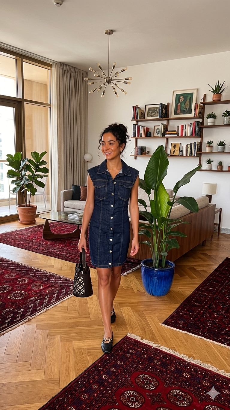 Denim Sleeveless Dress
