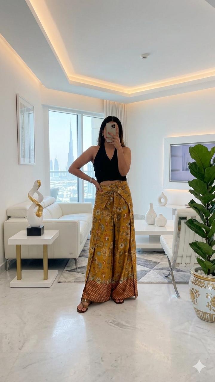 Batik Wrap Pants (Silk) - "Bali Collection"