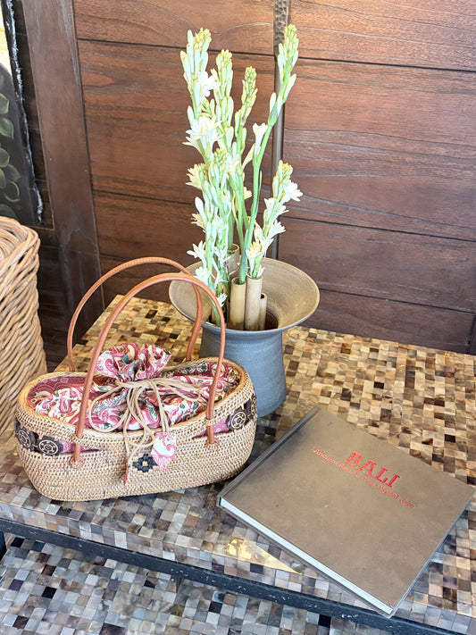 Rattan 'Ganapati' Handbag - "Bali Collection"