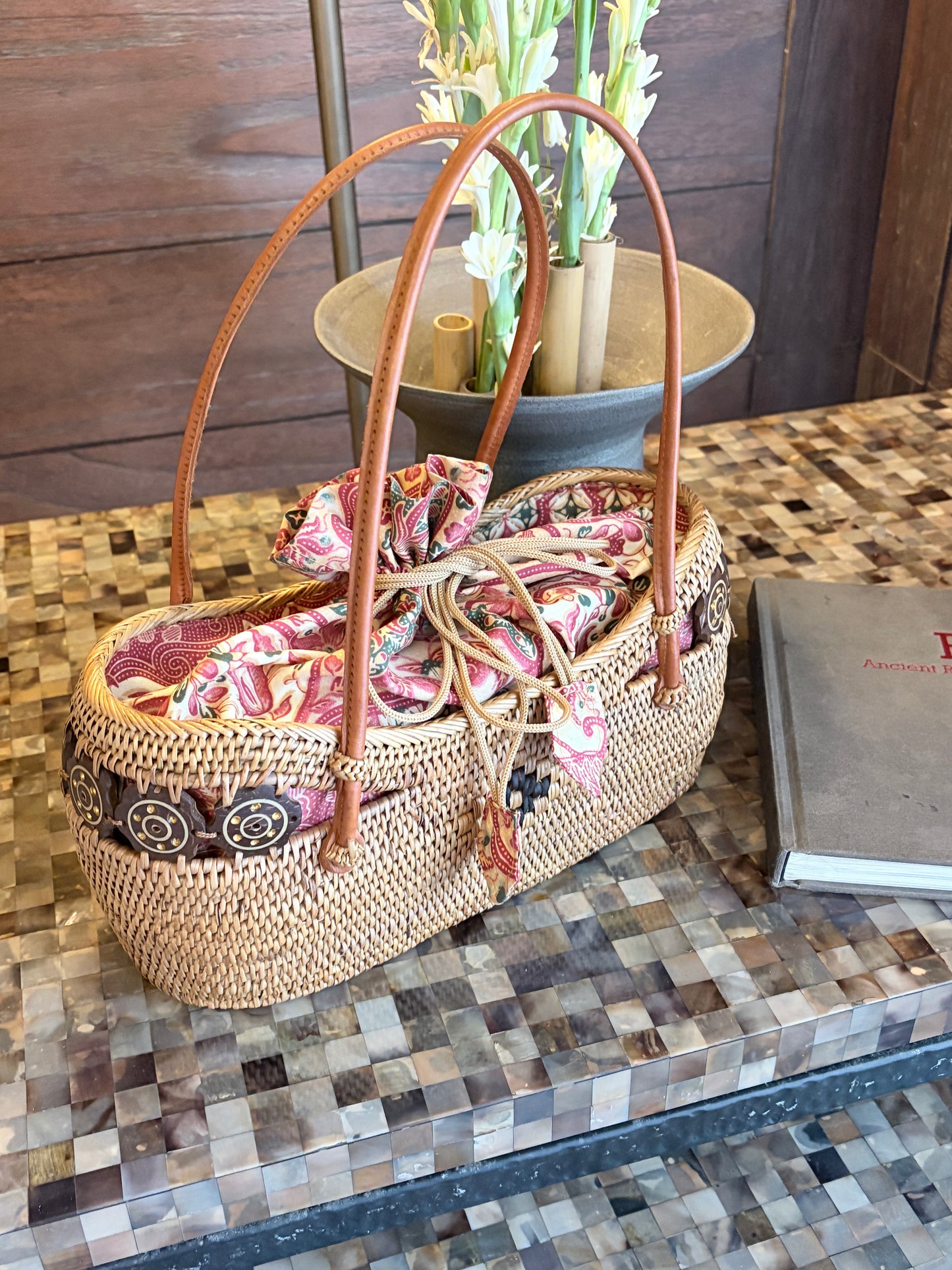 Rattan 'Ganapati' Handbag - "Bali Collection"