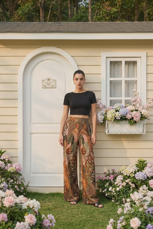 Batik Boho Pants, with pockets - "Bali Collection"